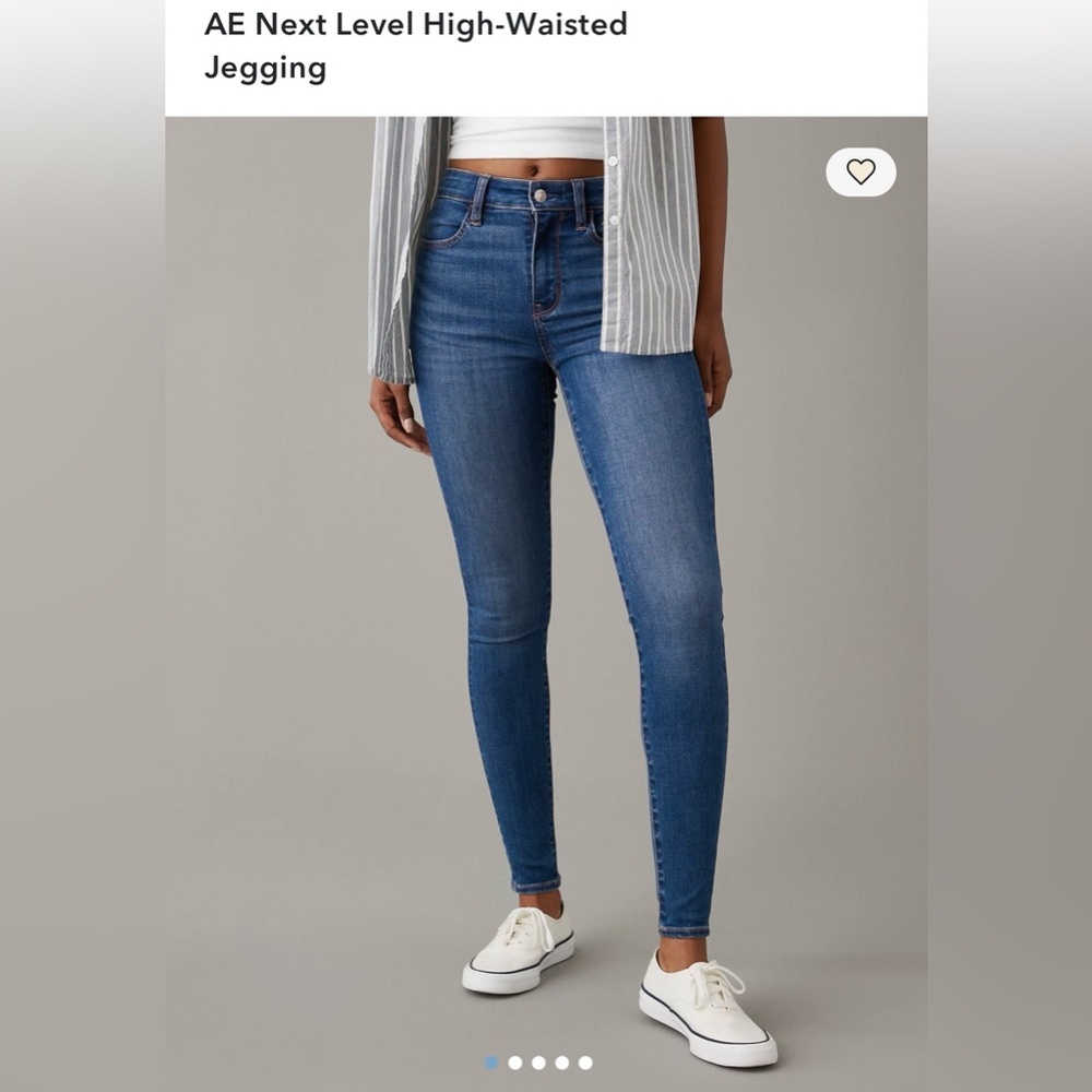 American Eagle Blue NXT Level High-rise Jeggings size 12